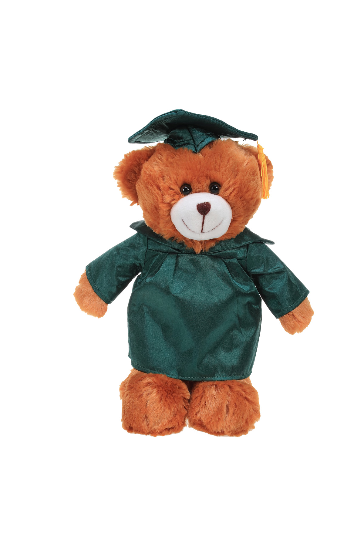 Soft Plush Mocha Teddy Bear in Graduation Cap & Gown 5