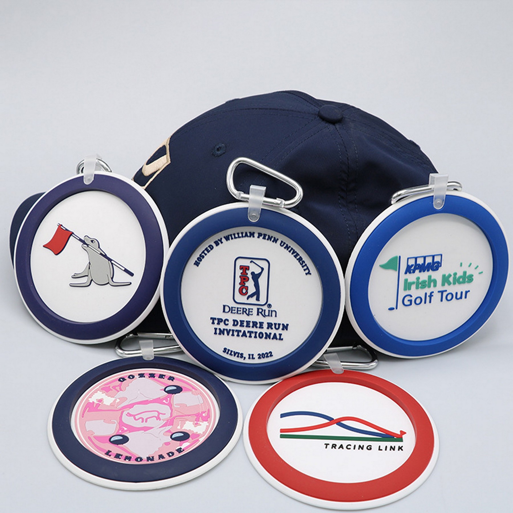 Round Rubber Golf Tag 1