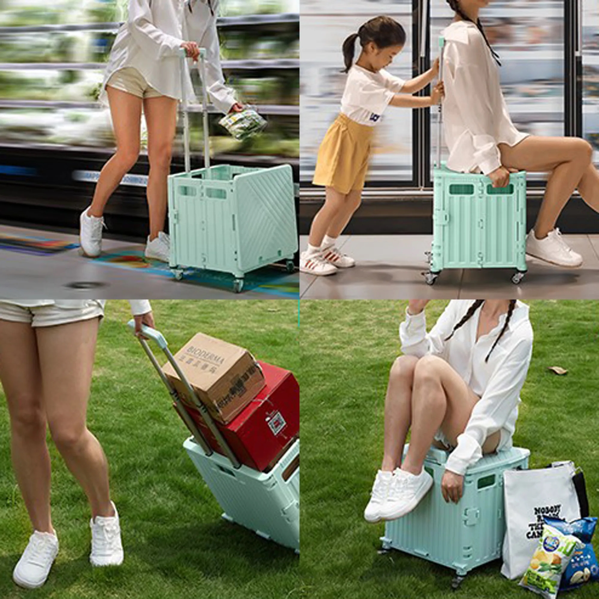 Portable Folding Shopping Cart 7