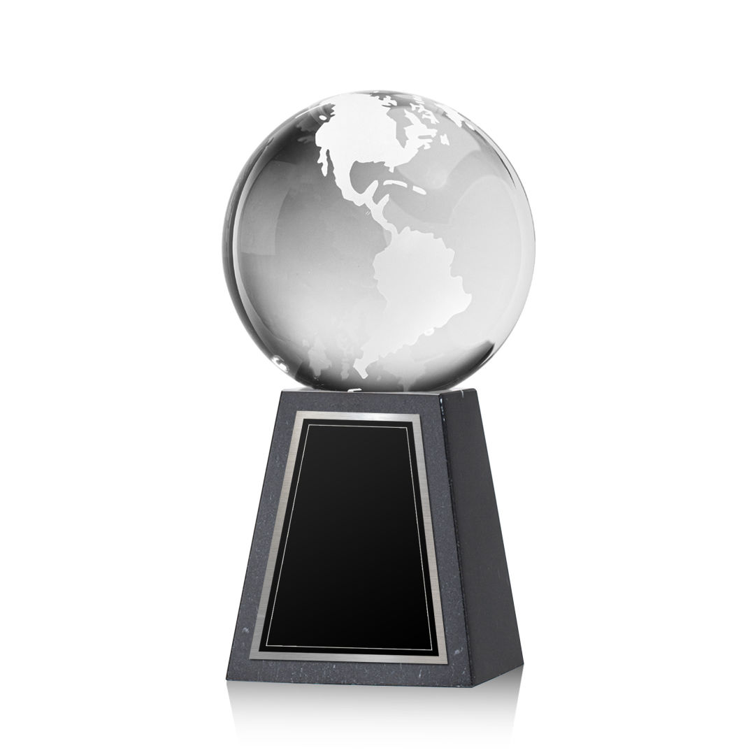 Globe Award on Tall Marble Base 19