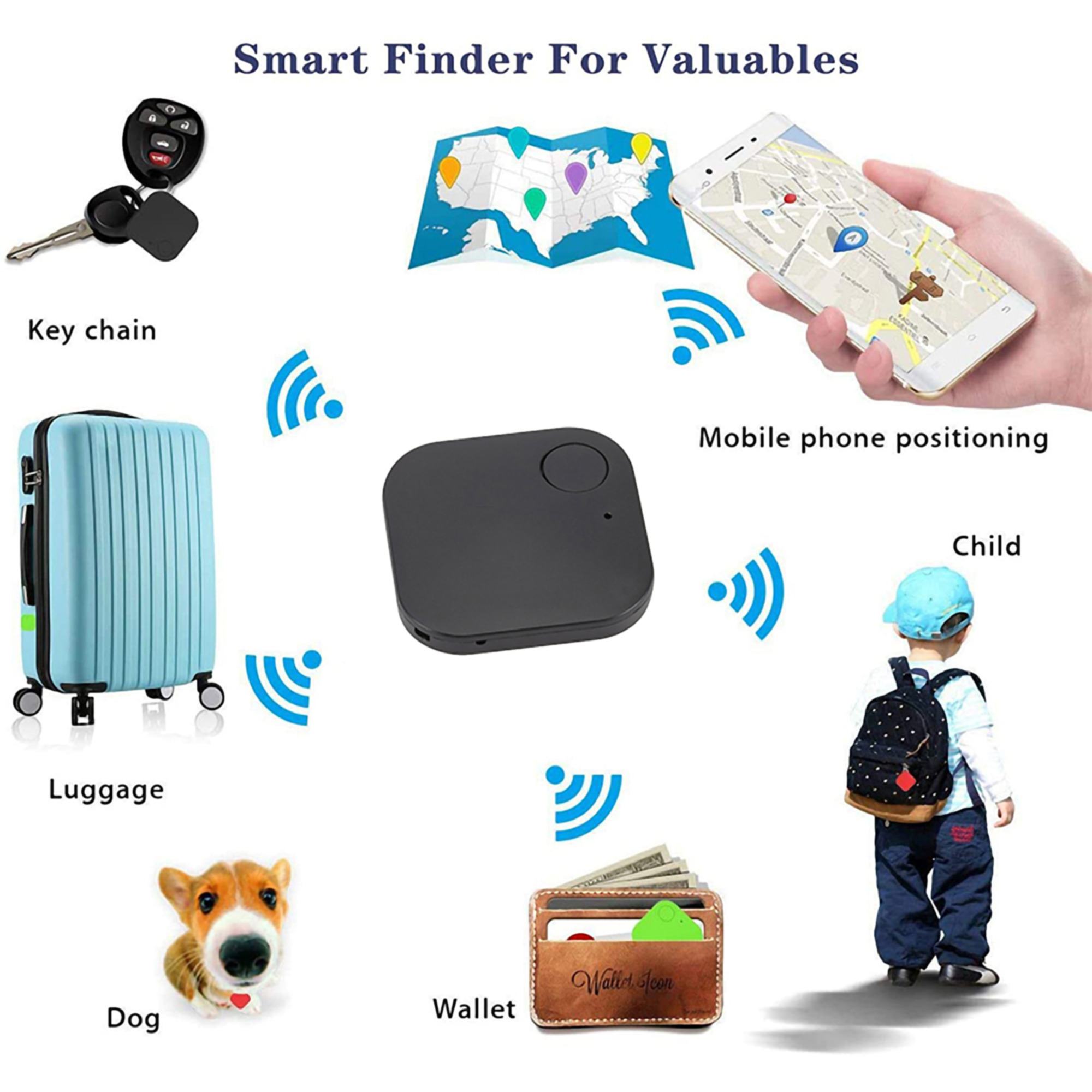 ABS Bluetooth 4.0 Smart Tracker 4
