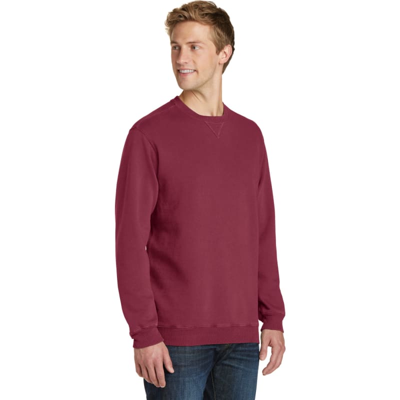 Port & Company Beach Wash Garment-Dyed Crewneck Sweatshirt, custom hoodie or sweatshirt with logo imprint 34