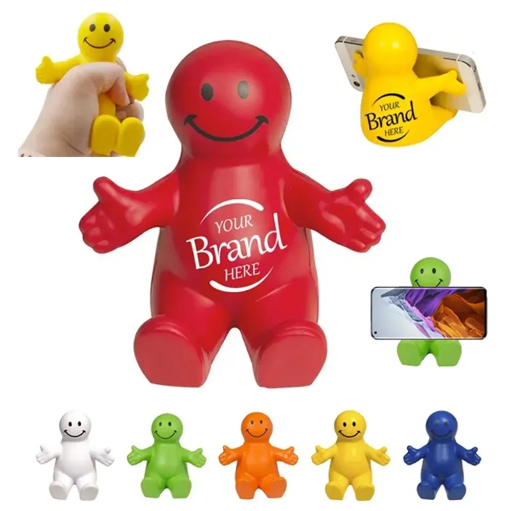 Squeezable Smile Face Phone Holder 6