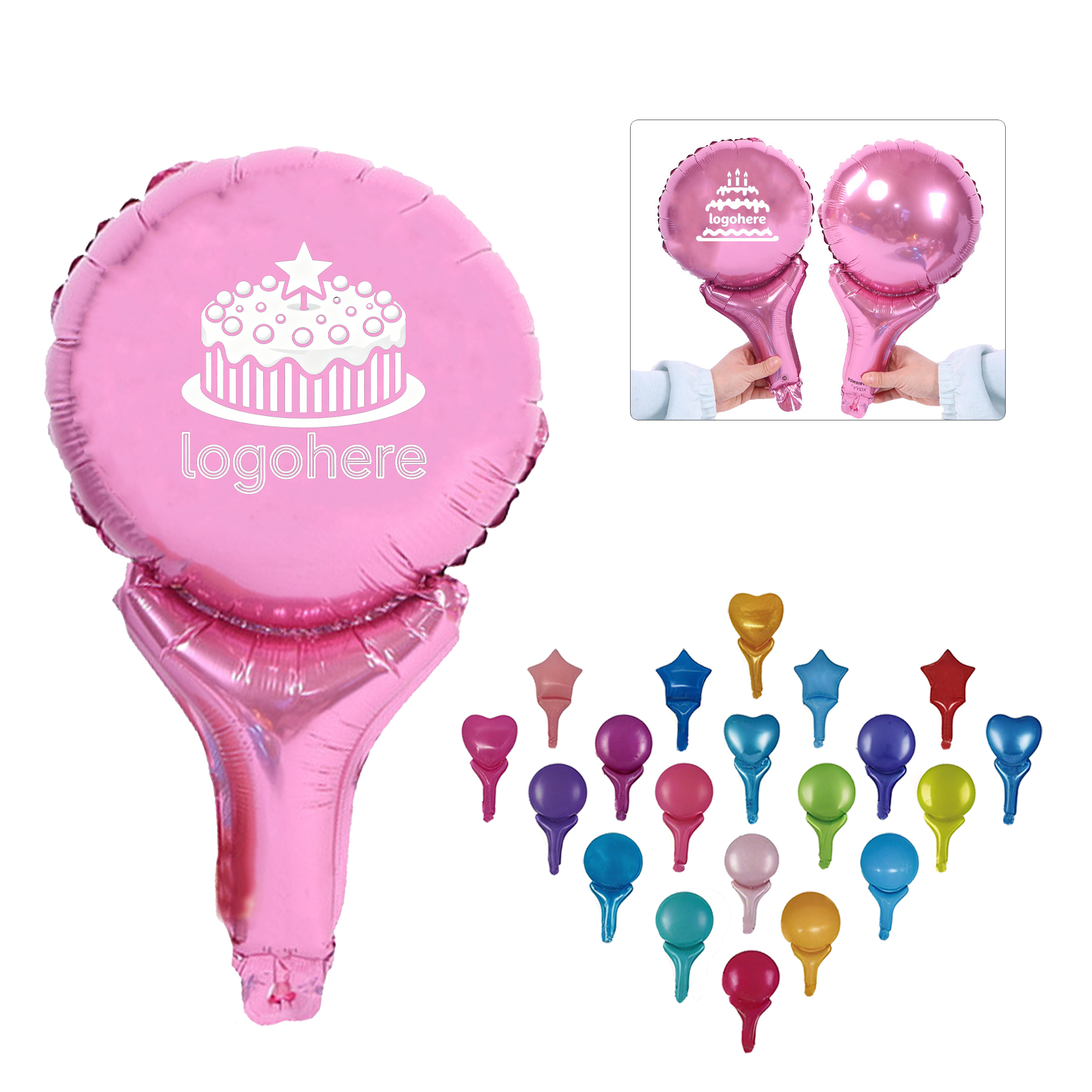 Personalized Foil Event Handheld Balloon 2