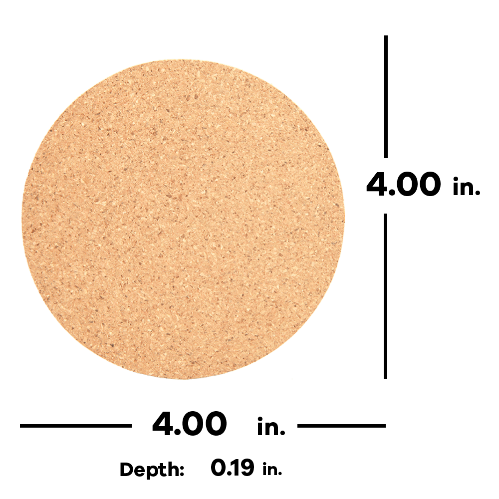 Round Cork Coaster 2