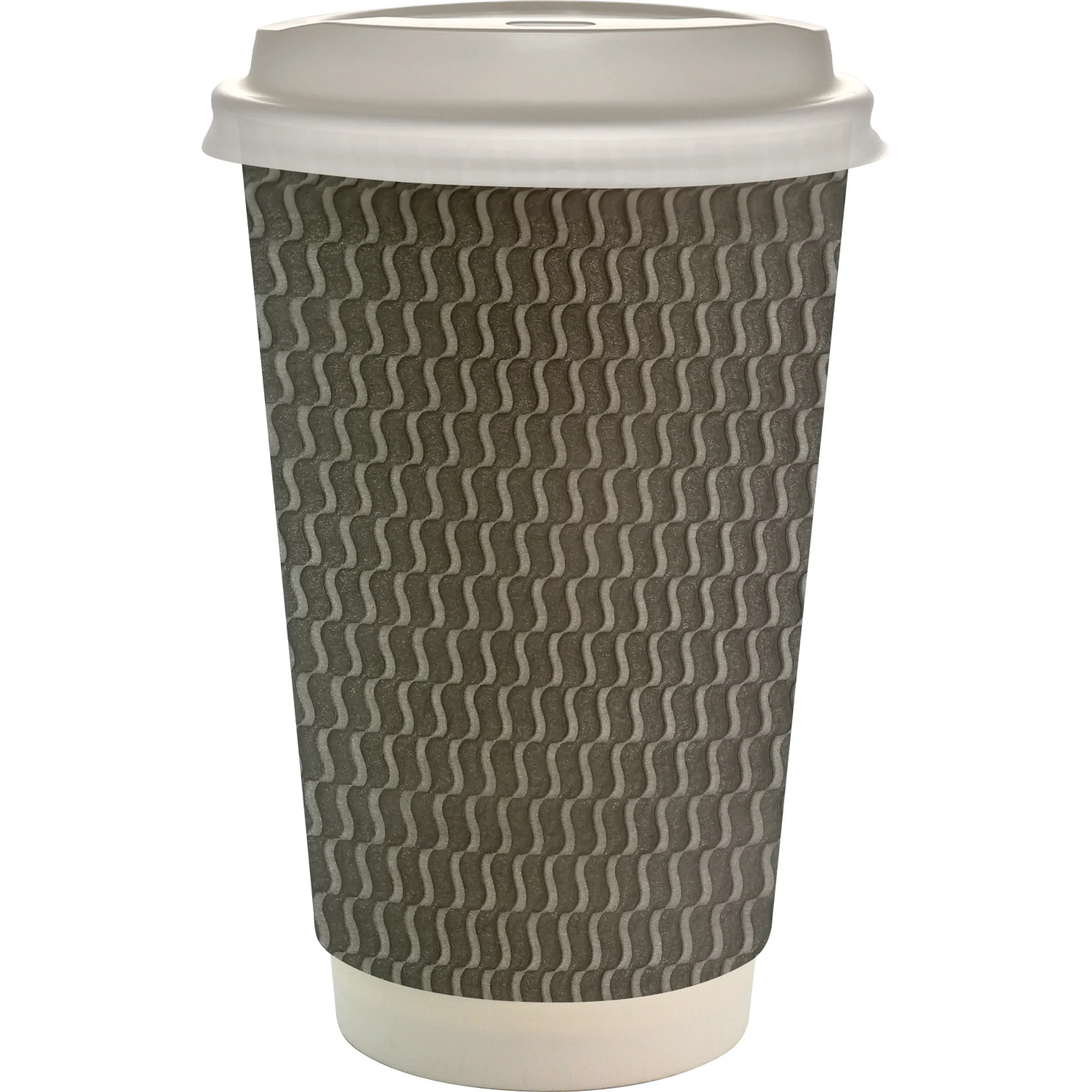 16 oz. Full Color Wave Paper Cup With Lid 2