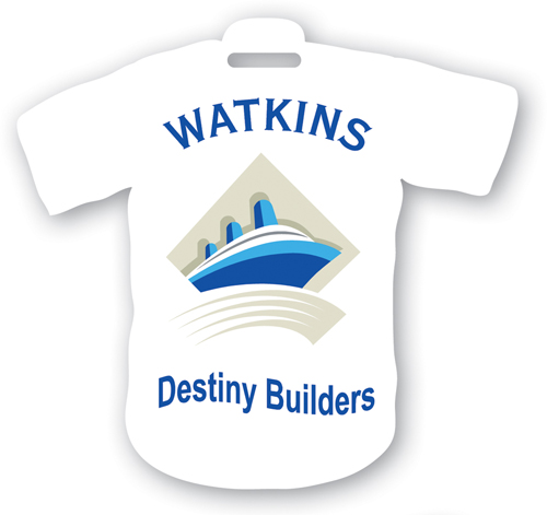 Screen Printed Poly Write-on Tag (4.25"x4") T-Shirt Shape