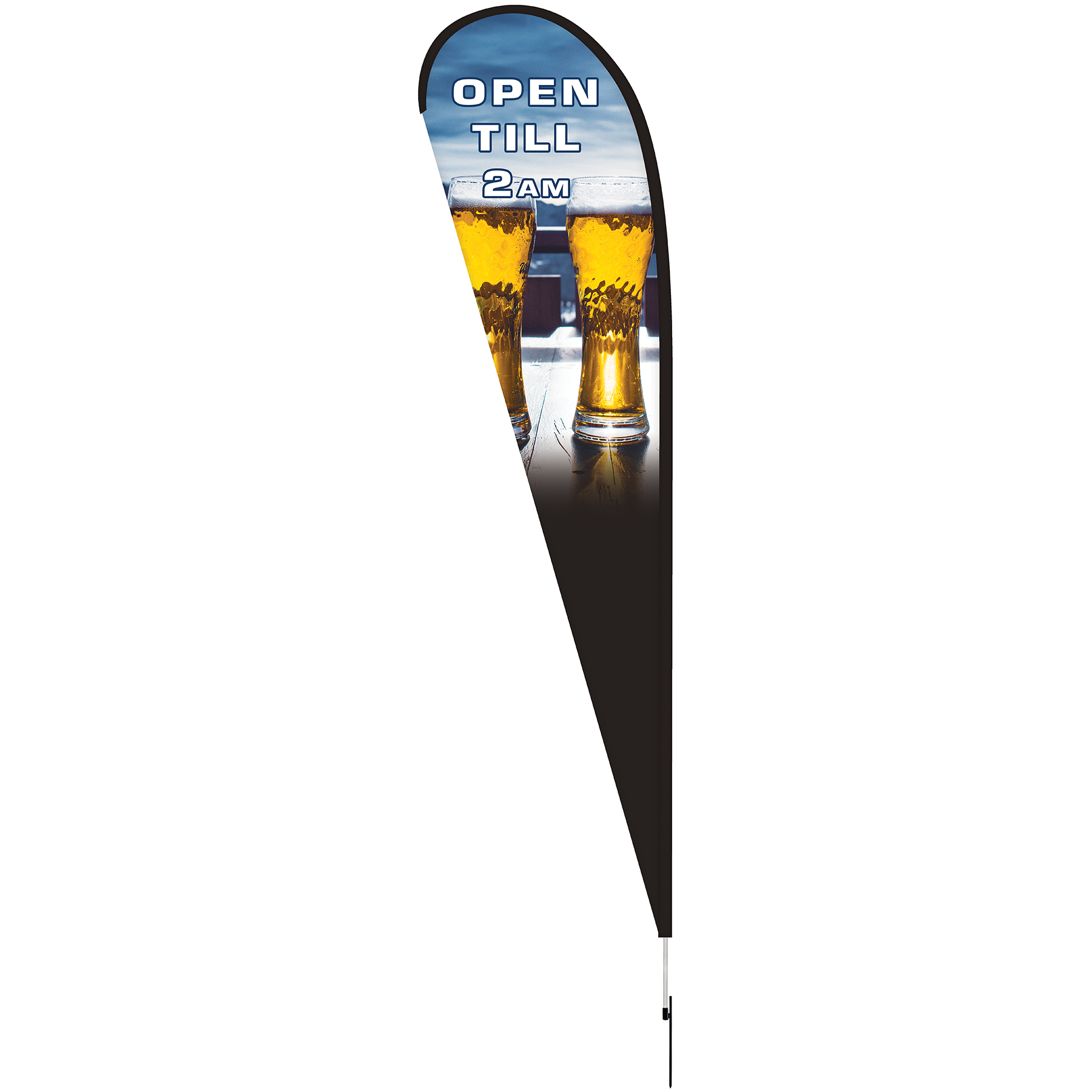 15' Double Sided Teardrop Banner w/ Premium Hardware & Spike 5