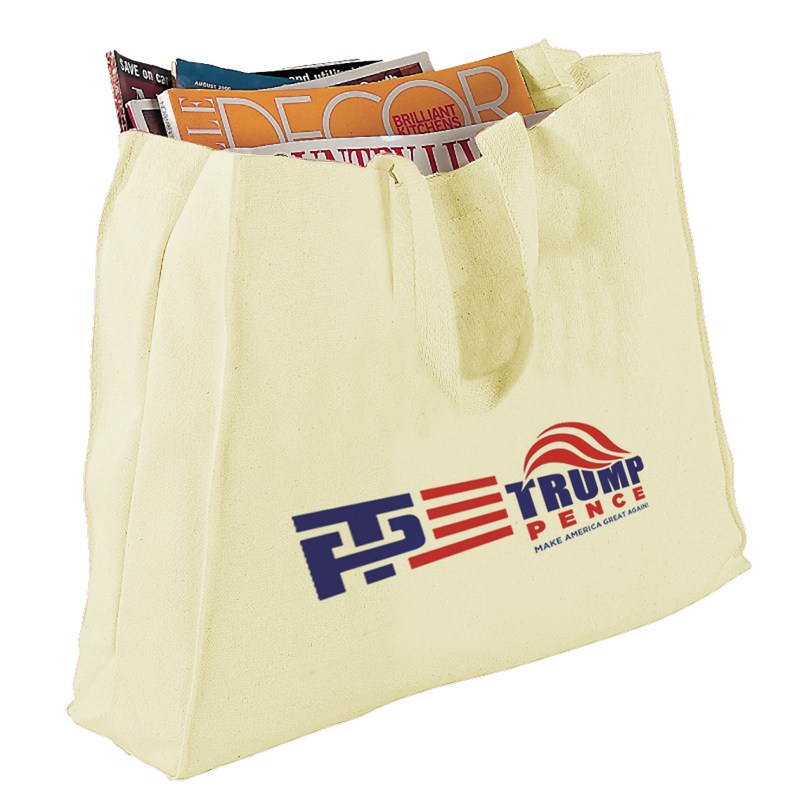 Canvas Gusset Tote Bag, custom tote bag with logo imprint 9