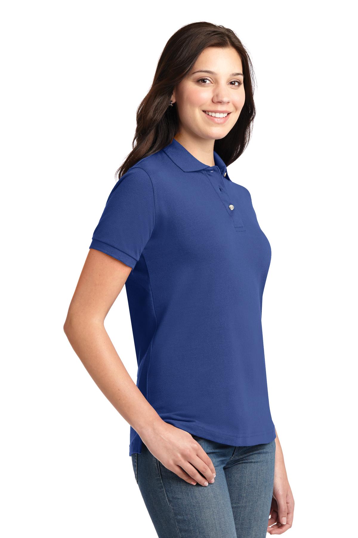 Port Authority Women's Heavyweight Cotton Pique Polo. L420 22