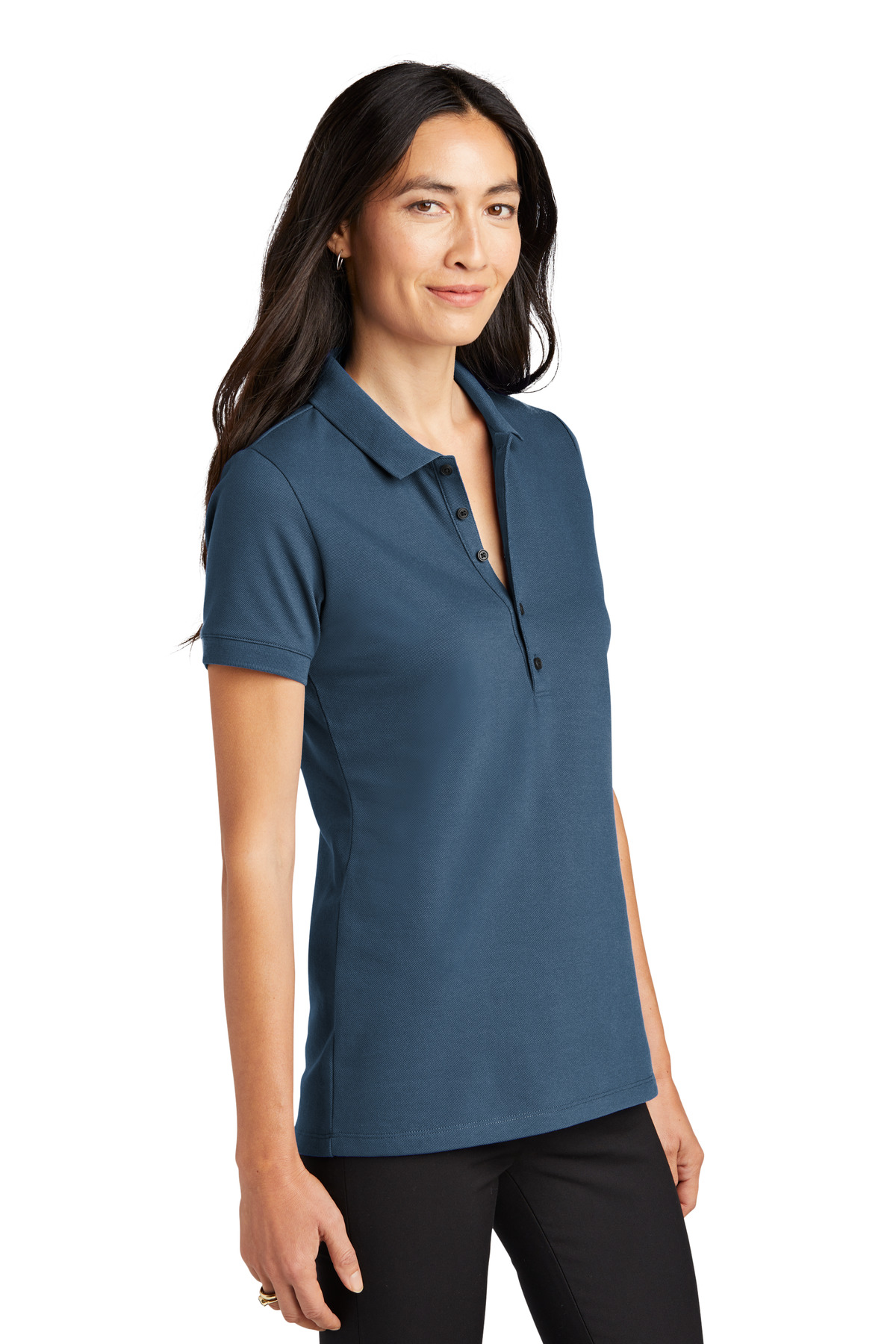 Mercer+Mettle Women's Stretch Heavyweight Pique Polo MM1001 13