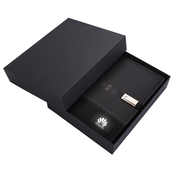 Tech Notebook with USB Drive & Wireless Battery Charger 8