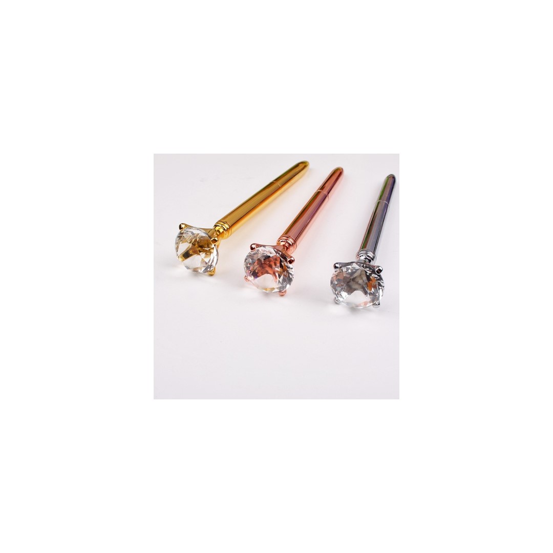 Crystal Metal Ballpoint Pen for School/ Office 6