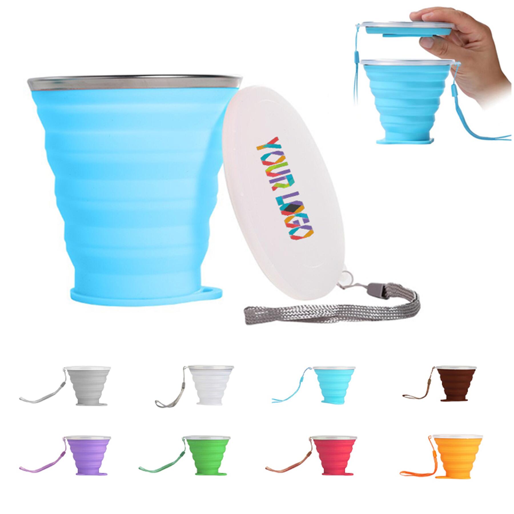 9 OZ Silicone Collapsible Water Cup 1
