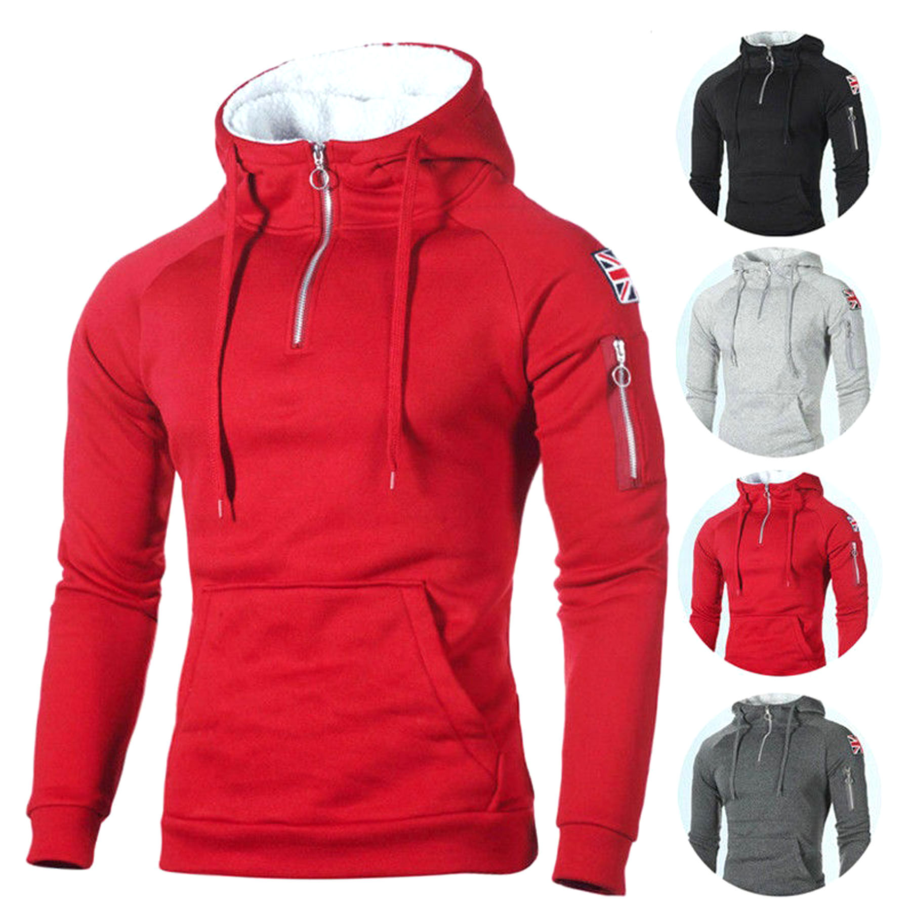 Men'sPullover Hooded Sweatshirt, custom hoodie or sweatshirt with logo imprint 2
