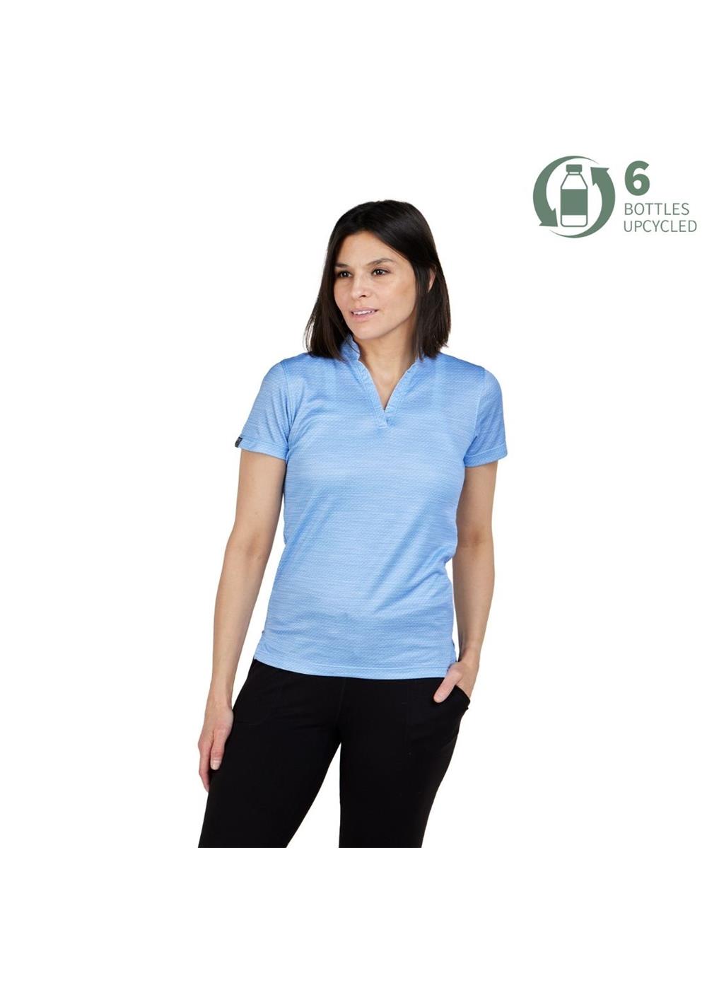 Storm Creek Women's Unwinder Printed Bamboo Short Sleeve Polo