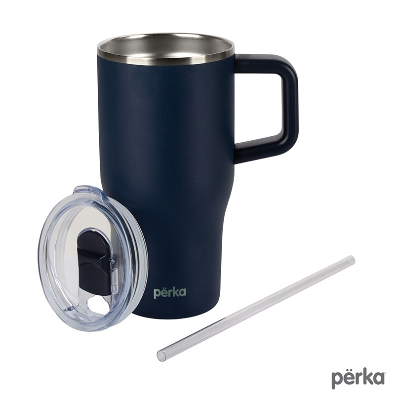 Perka® Myrton 20 oz. Double Wall, Recycled Stainless Steel Travel Mug 37