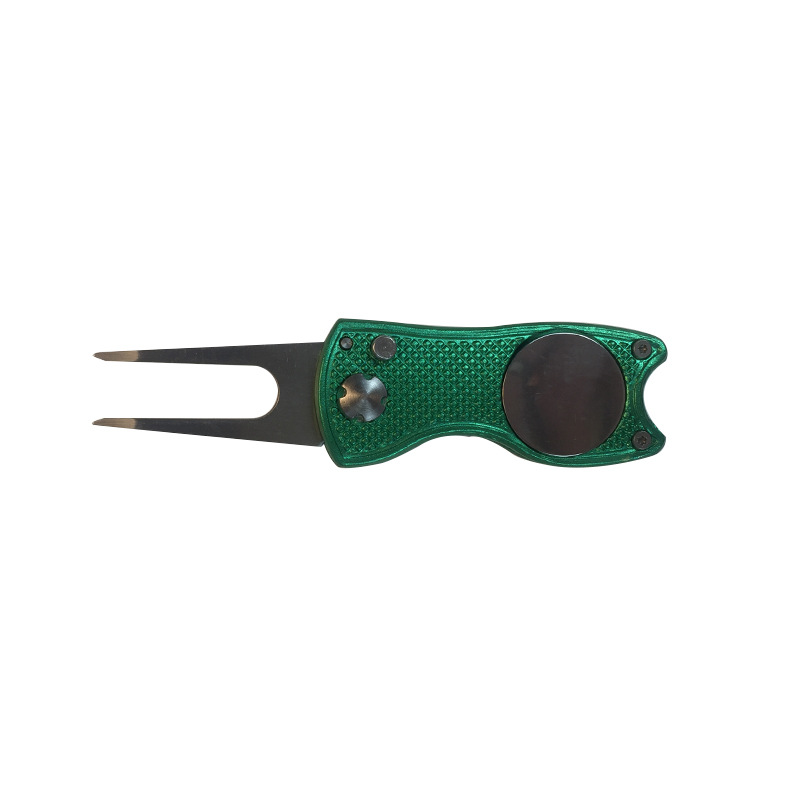 Foldable Golf Ball Marker Tool Portable Golf Pitchfork 5