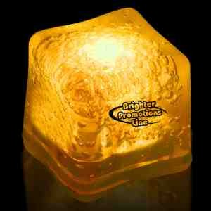 Yellow Light Up Premium LitedIce Brand Ice Cube