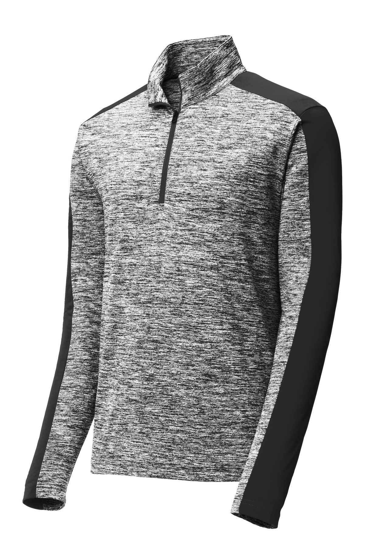 PosiCharge Electric Heather Colorblock 1/4-Zip Pullover