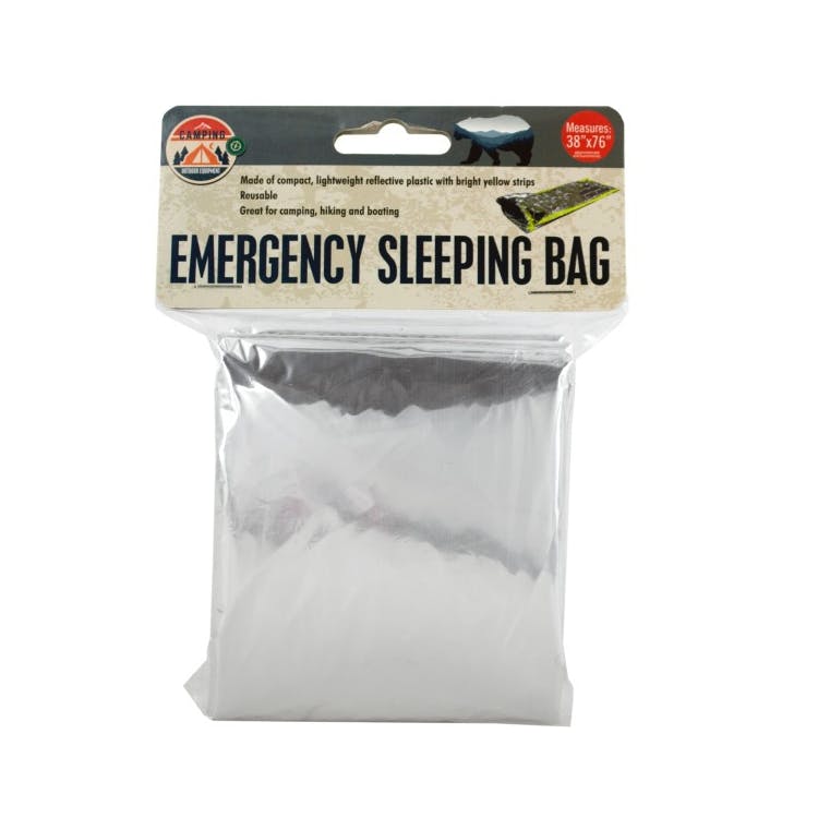 Emergency Sleeping Bag - Reflective Plastic Water Resistant