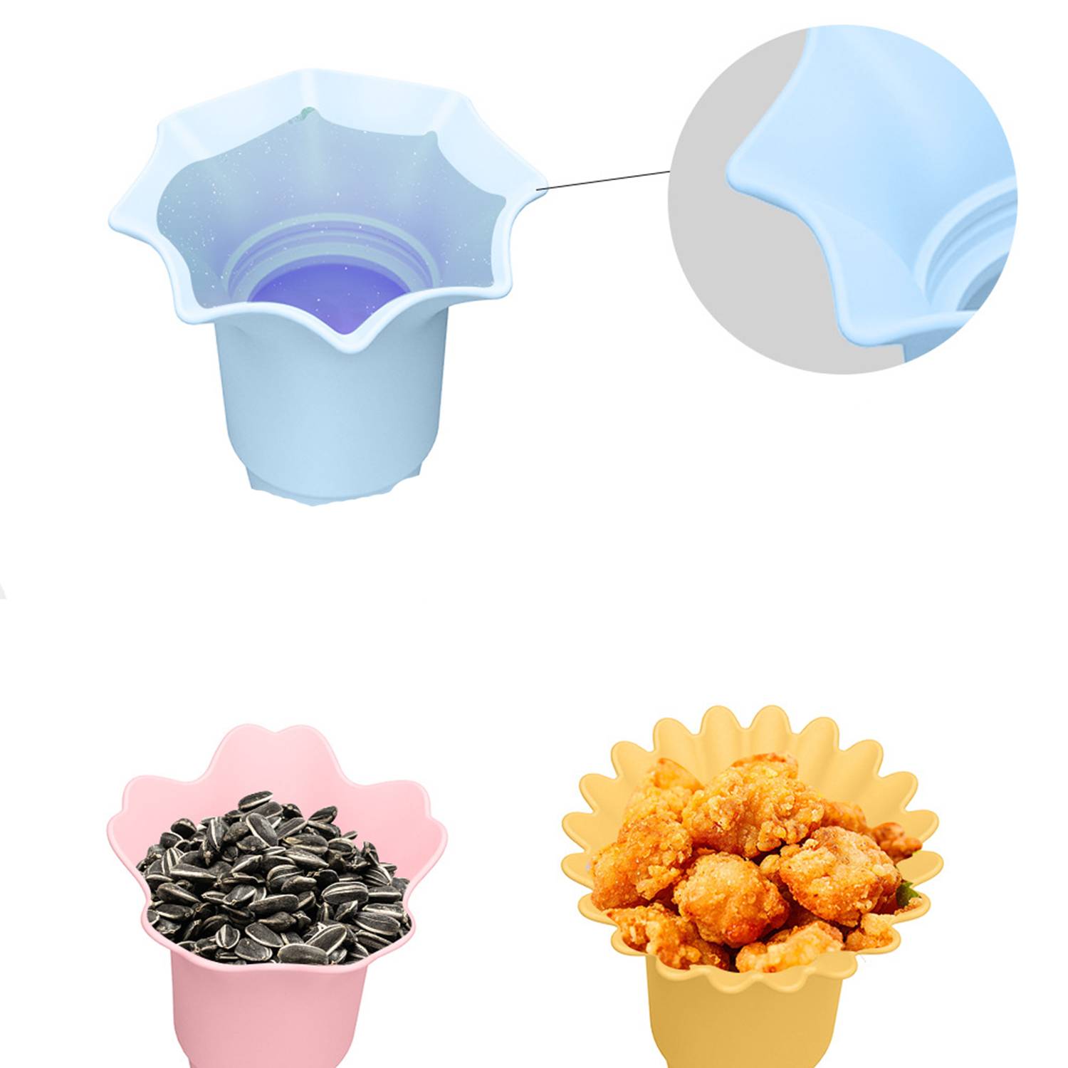 Foldable silicone ice cream cone 4