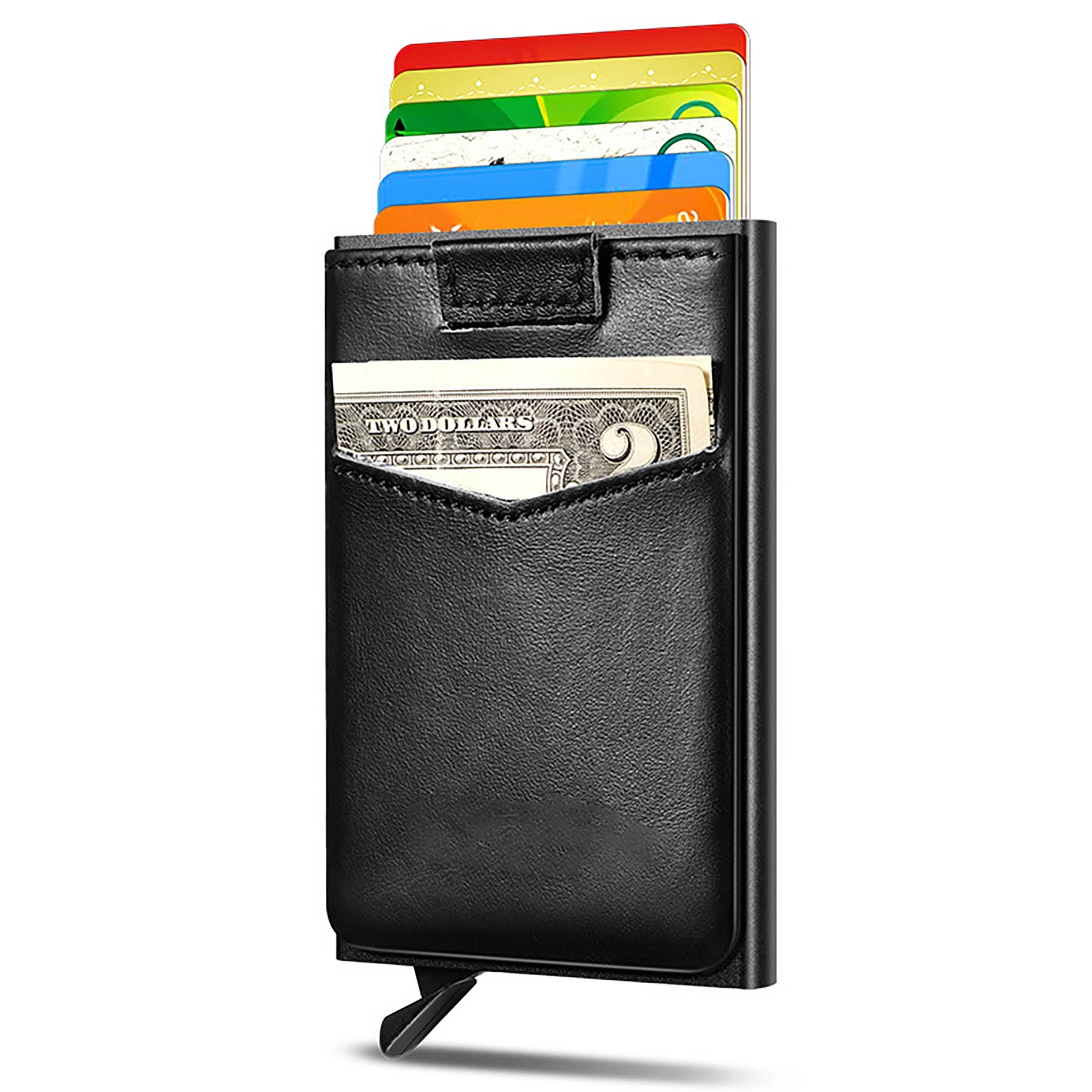Leather Lining Rfid Blocking Credit Card Holder 6