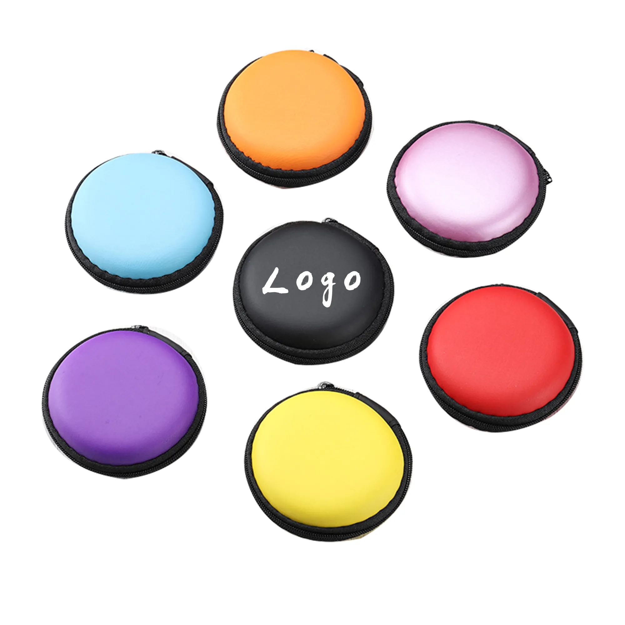 Round Shape Earphone Carrying Case 8