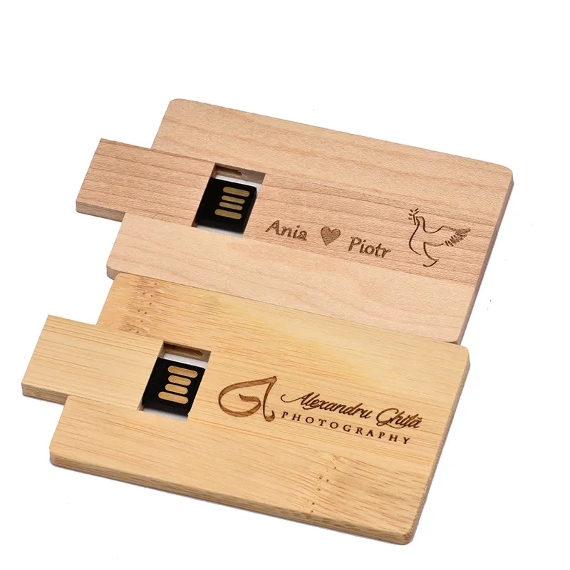 Wood Card USB Flash Drive 32GB 10