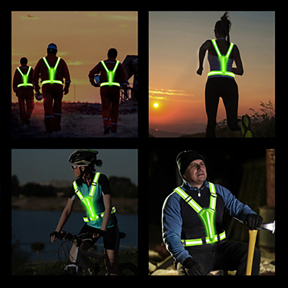 Adjustable Reflective Strap Safety Vest Elastic Belt 4