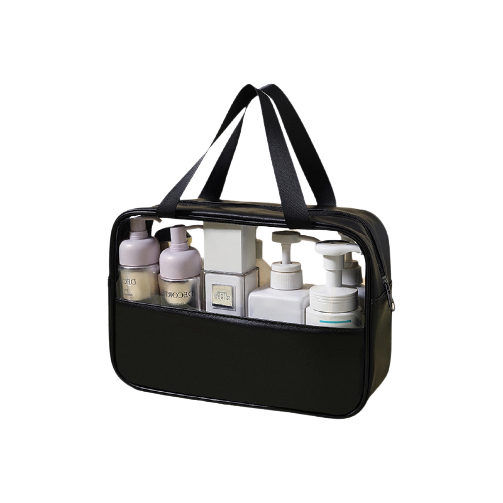 MOQ 50 PU Transparent Makeup Bag 1