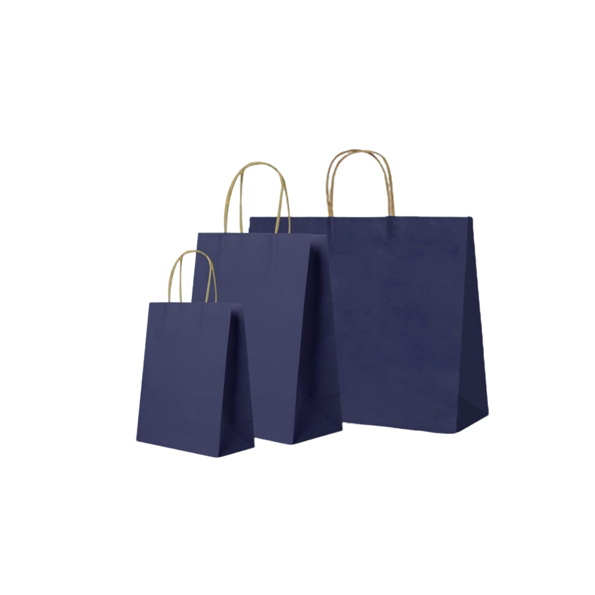 White Kraft Paper Shopper With Twisted Handle 8.3 X 4.4 X 10.7" 9