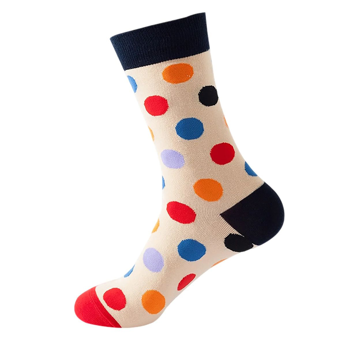 Cotton Crew Socks with Jacquard Pattern 27