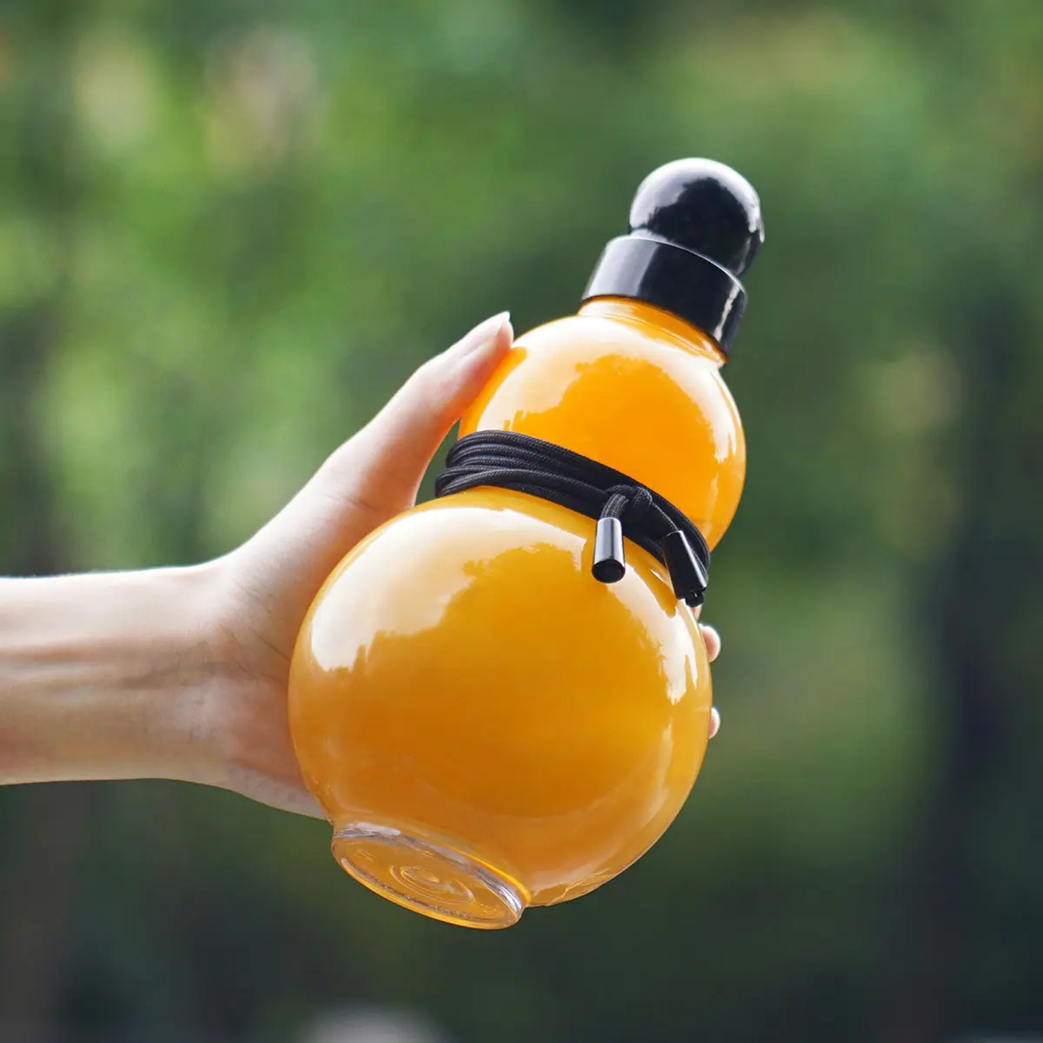30oz Reusable Screw Top Leak Proof Gourd Water Bottle, custom water bottle with logo imprint 2