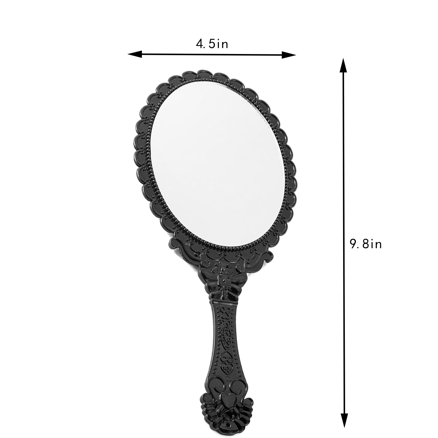 Vintage Oval Handheld Makeup Mirror 6