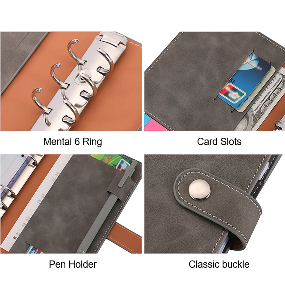 A6 Budget Binder With Zipper Envelopes 4