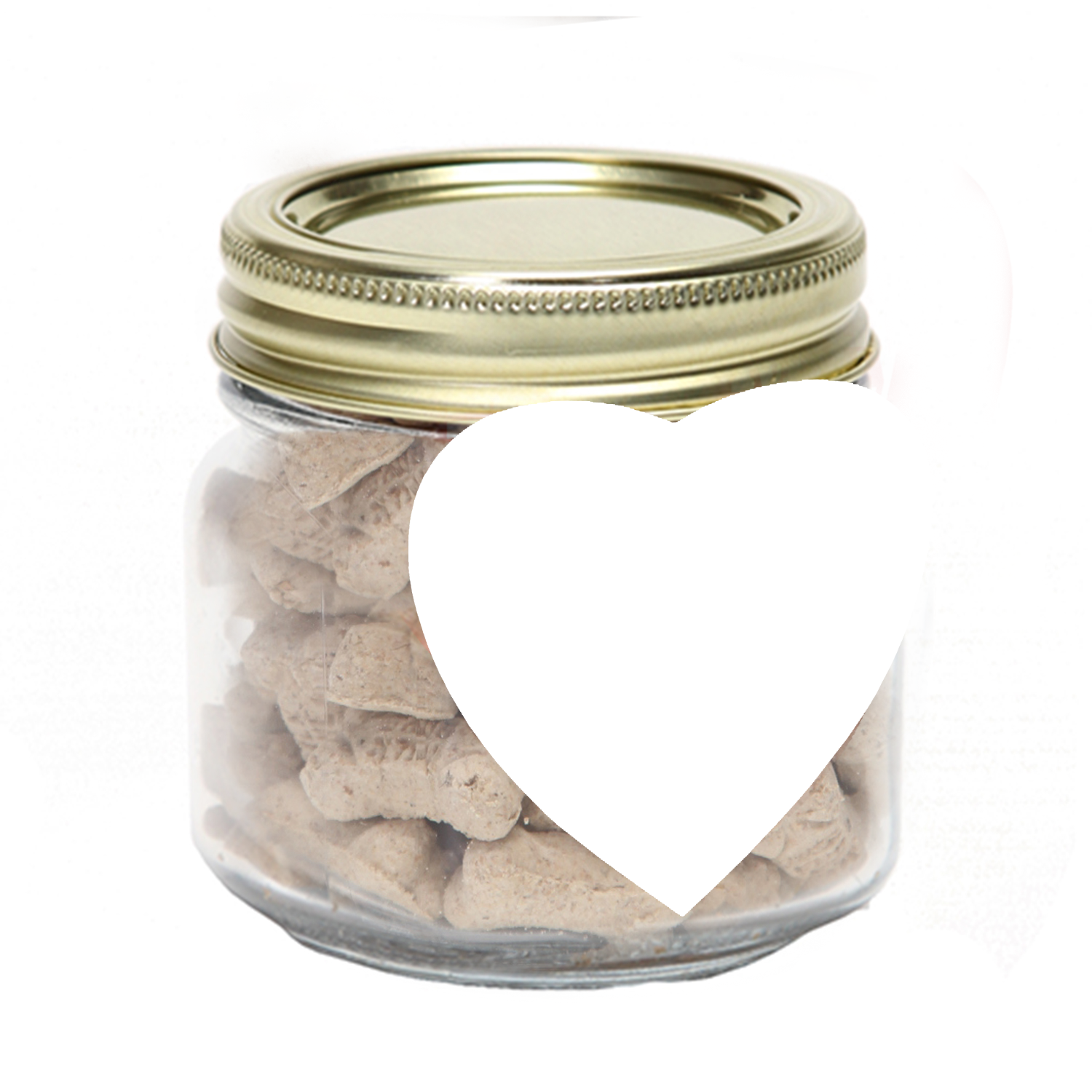 Half Pint Jar w/ Heart Magnet Pet Fill 4