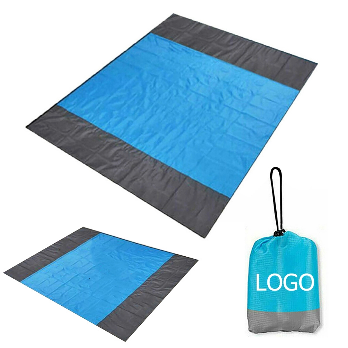 Waterproof Pocket Picnic Blanket with Pouch and 4 Anchors 1