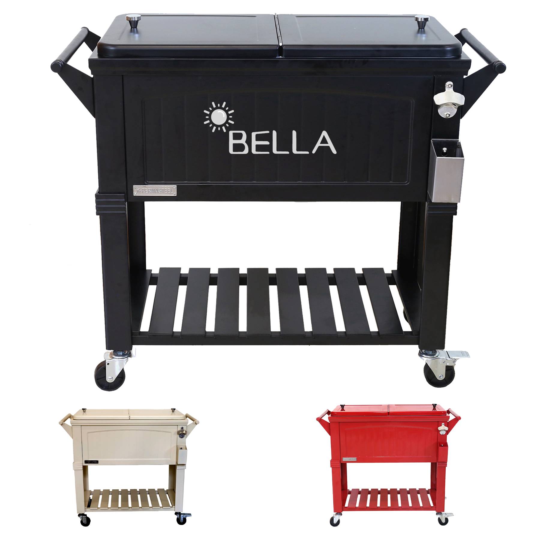Stainless Steel Refrigerator Freezer Bar Cart 10