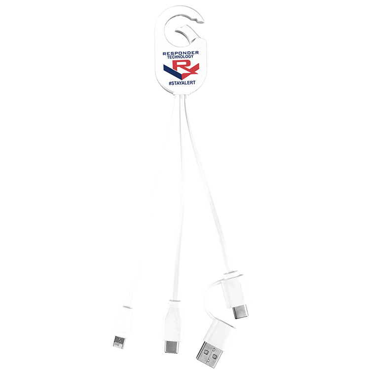 "WEBER" 5-in-1 Cell Phone Charging Cable with Carabiner Clip 30
