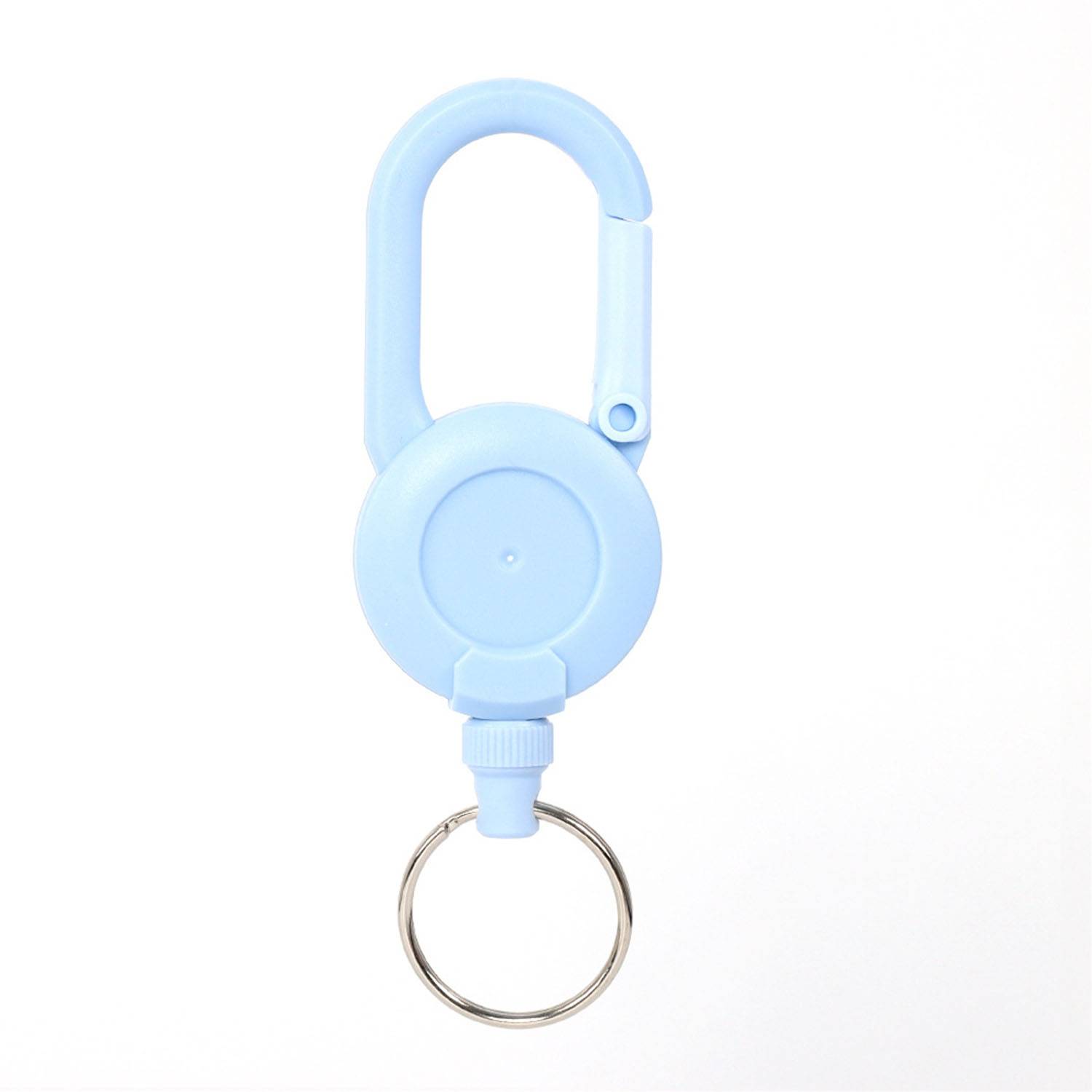 Plastic Retractable Stretch Cord Key Chain 4