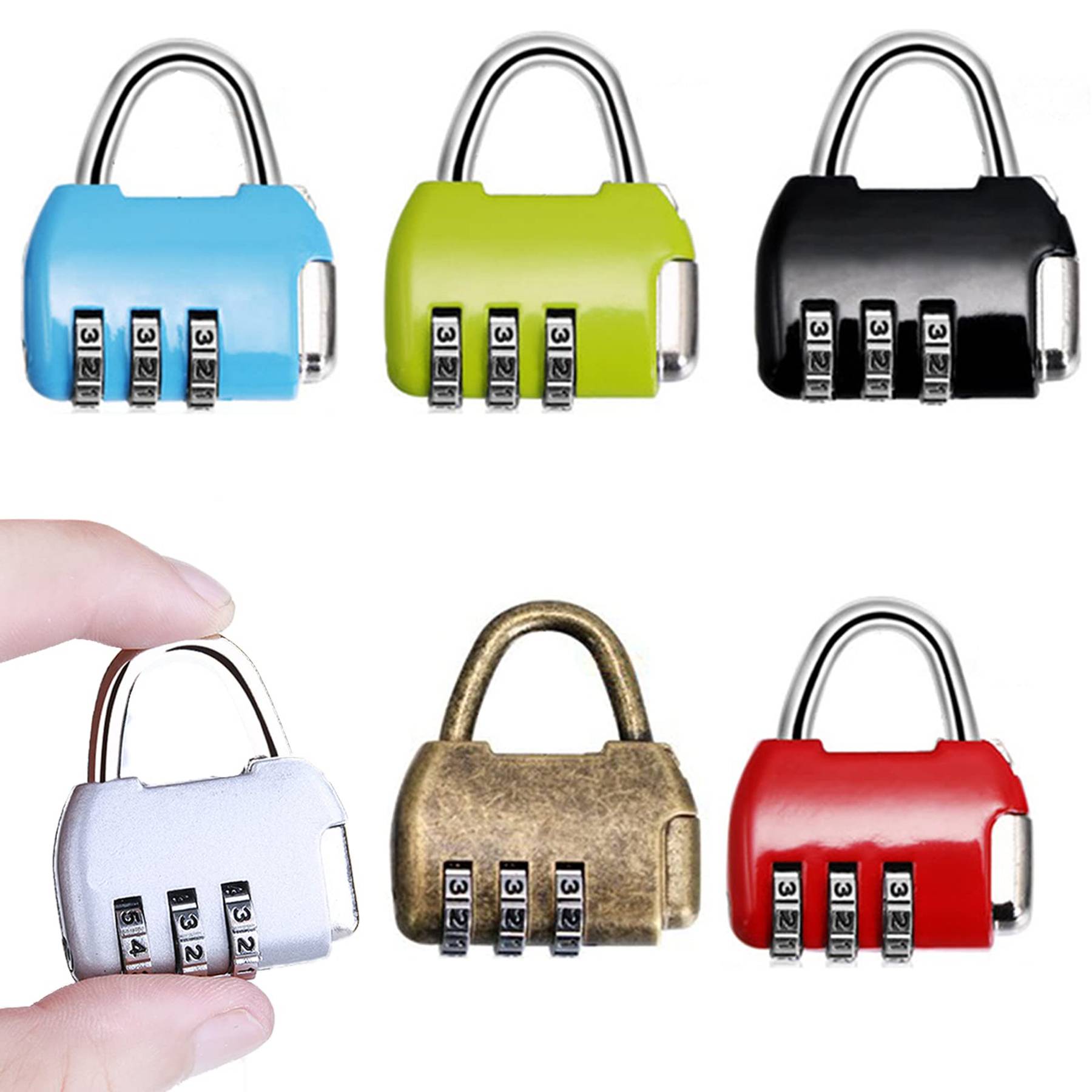 Mini Password Lock 3 Digit Number Code 4