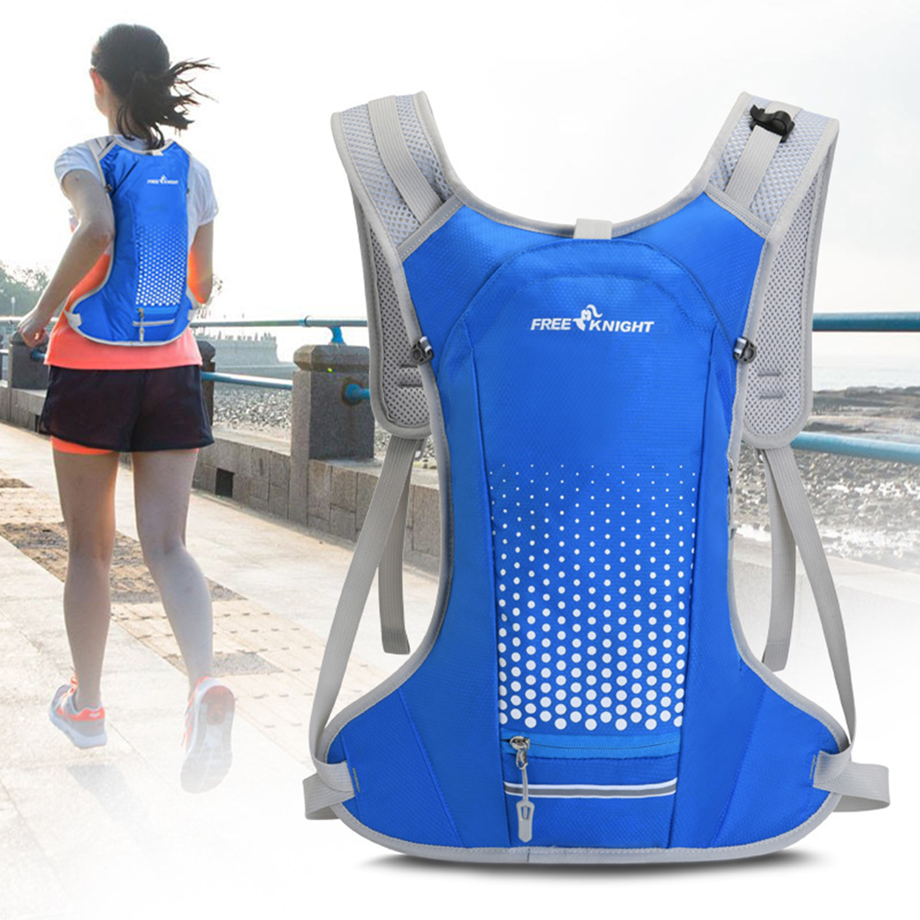 Hiking Backpack With 2L Water Bladder 2