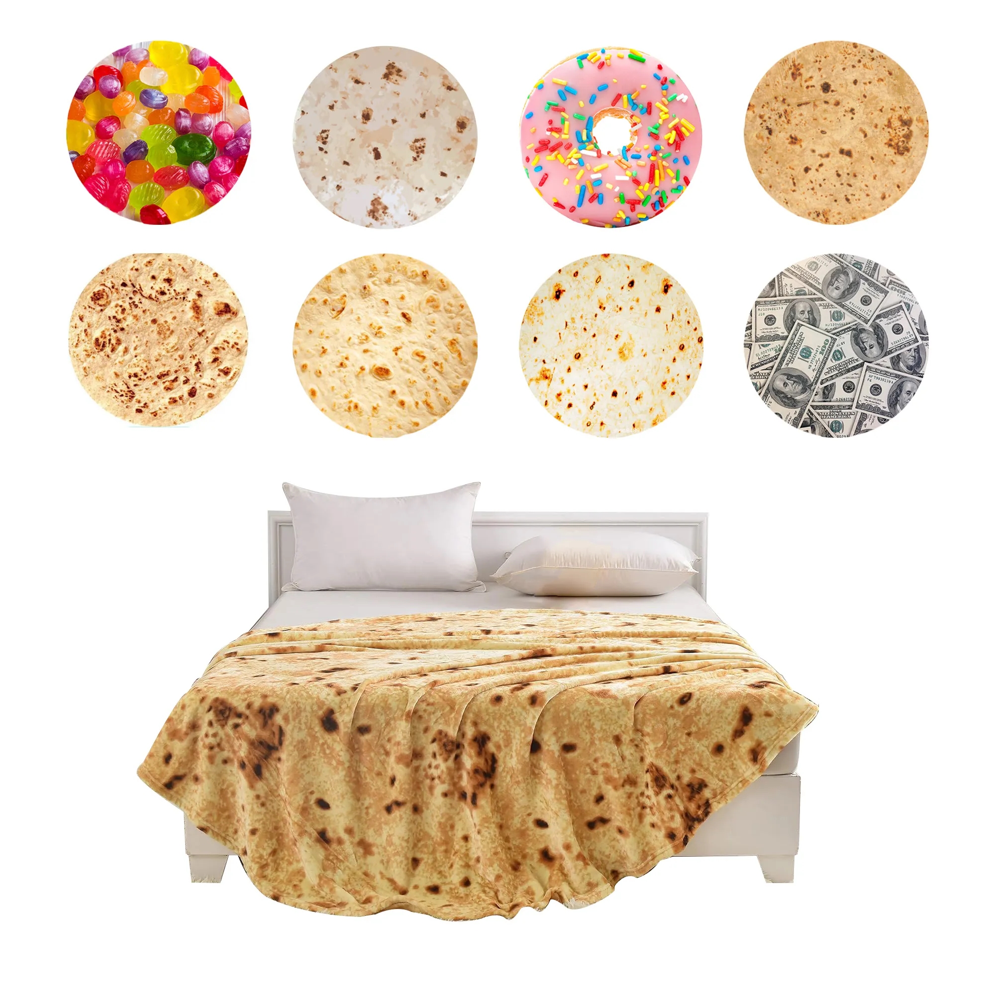 Customizable Burrito Blanket Ultimate Cozy Gift Tortilla 1