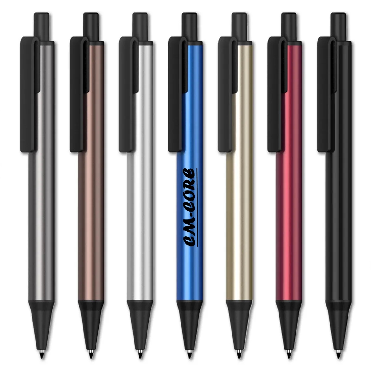Retractable Click Metal Ballpoint Pens 1