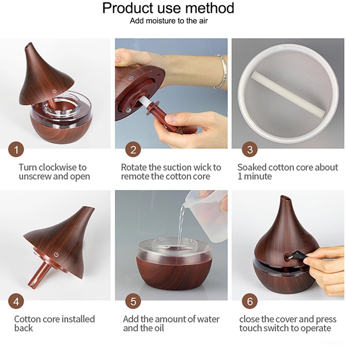 USB 300ML Oil Diffuser 4