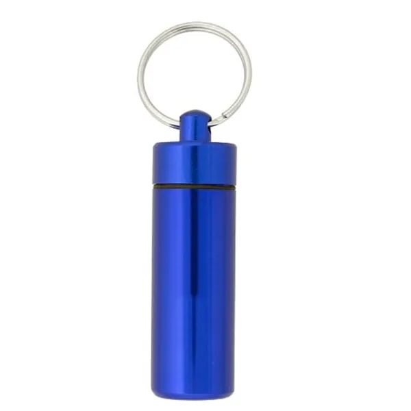 Large Aluminum Pill Tube Key Chain 3