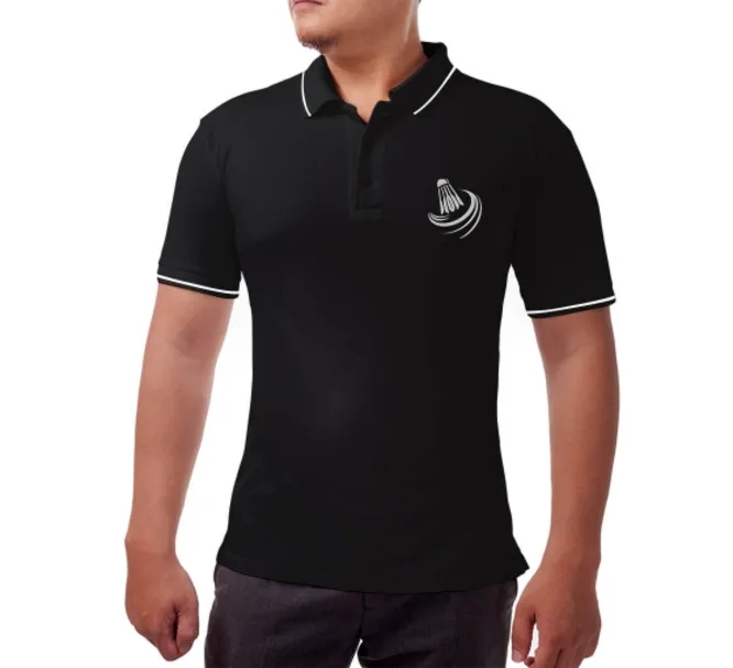 Men's Black Polo Shirt - Embroidered 2