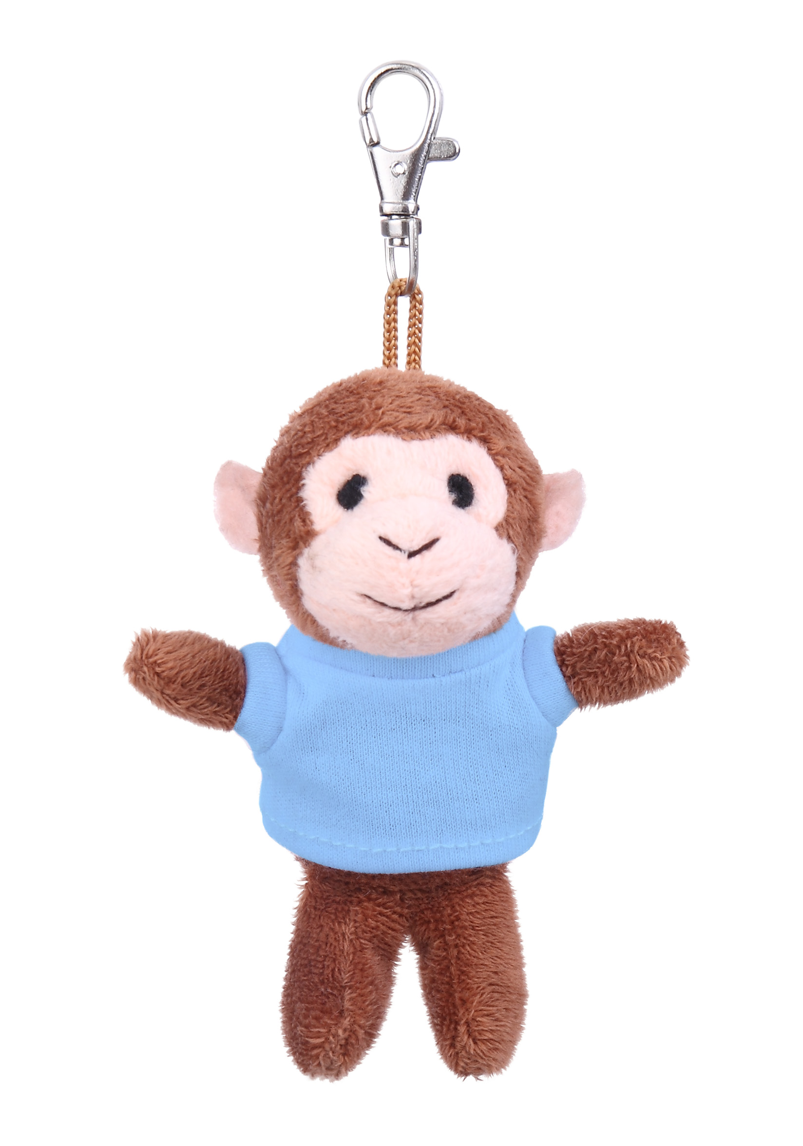 Soft Plush Monkey Keychain with Tee