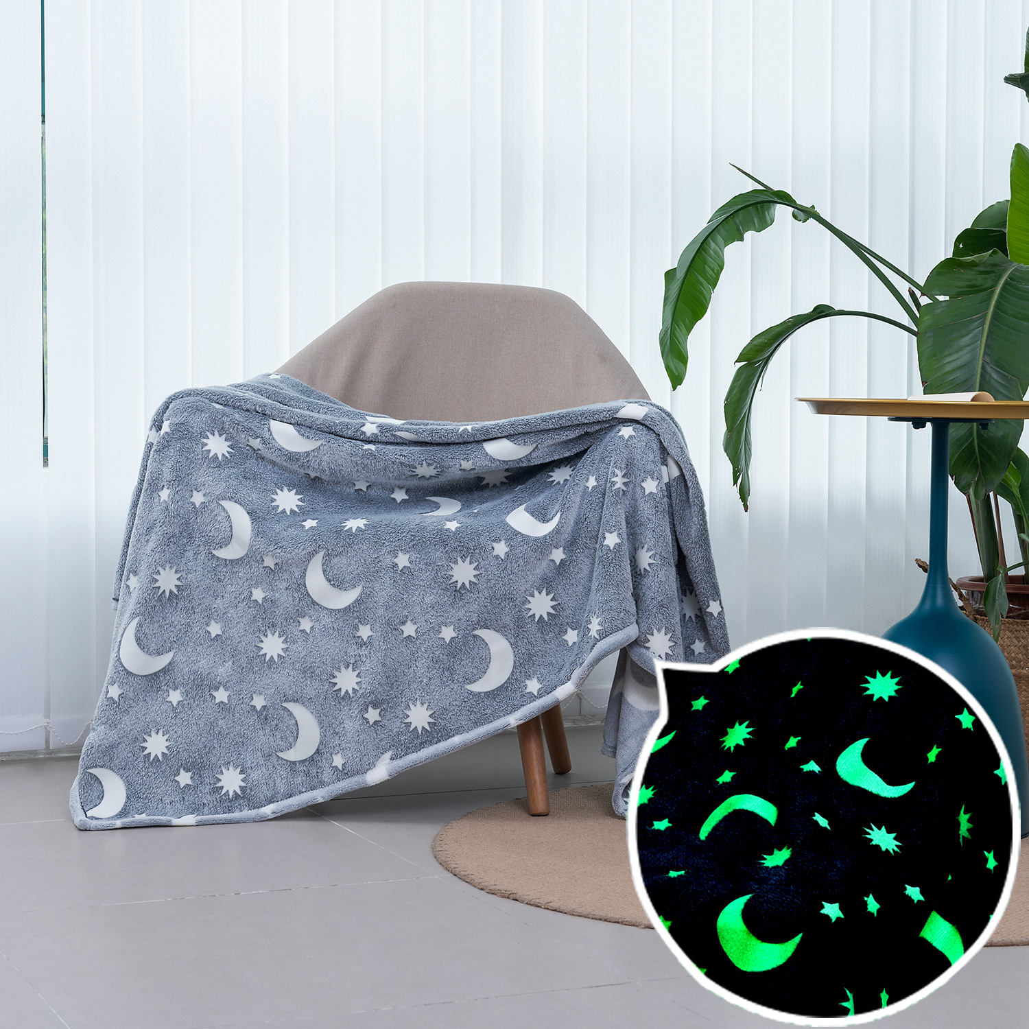 Glow In The Dark Fleece Throw Blanket 6